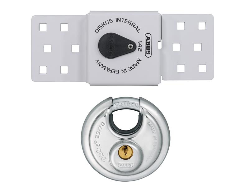 ABUS Mechanical ABU82983 142 Series Sliding Door Van Lock & 23/70mm Diskus® Padlock