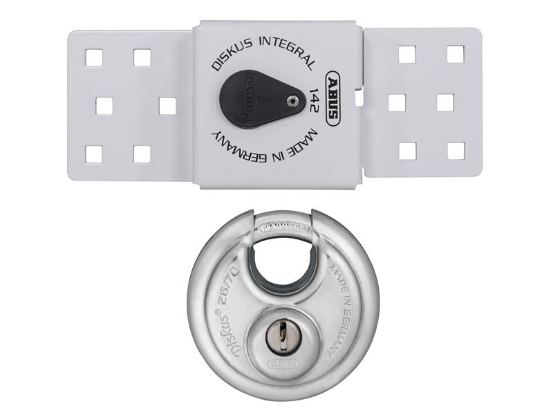 ABUS Mechanical ABU83978 142 Series Sliding Door Van Lock & 26/70mm Diskus® Padlock