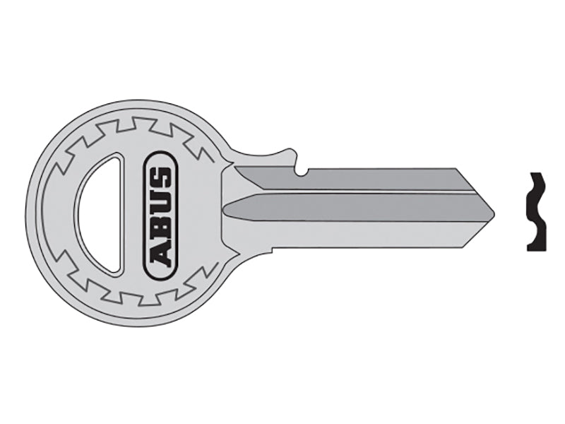ABUS Mechanical ABUKB00682 T84/40 40mm Left Hand Key Blank 08682