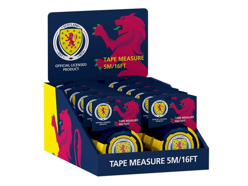 Advent ADV5025SDP12 Scotland Tape Measure 5m/16ft Display of 12