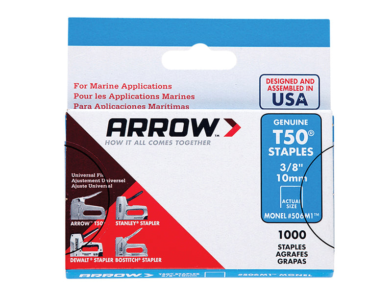 Arrow ARRT5012M T50 Monel Staples