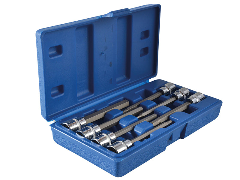 BlueSpot Tools B/S01516 3/8in Drive Extra Long Hex Socket Bit Set, 7 Piece
