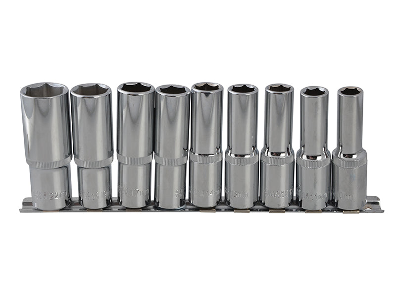 BlueSpot Tools B/S01541 1/2in Drive Deep Socket Set, 9 Piece