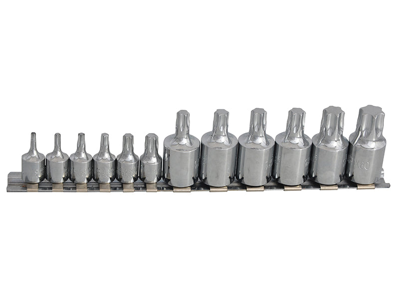 BlueSpot Tools B/S01551 Mixed Drive TORX Socket Set, 12 Piece