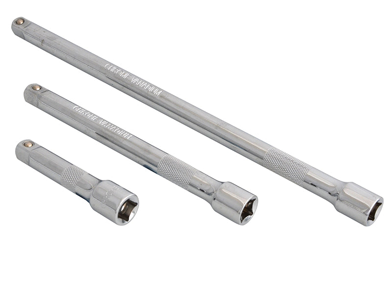 BlueSpot Tools B/S02072 3/8in Square Drive CV Extension Bar Set 3 Piece