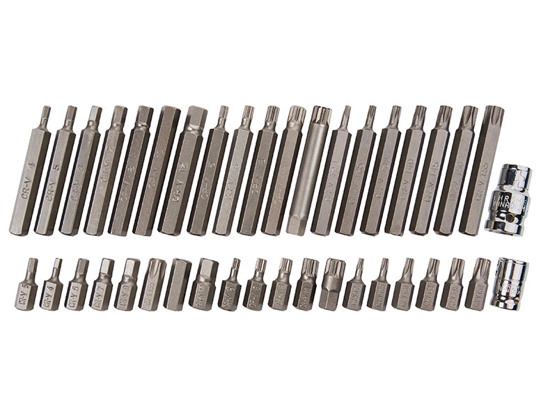 BlueSpot Tools B/S1517 Mixed Hex Spline & TORX Bit Set, 40 Piece