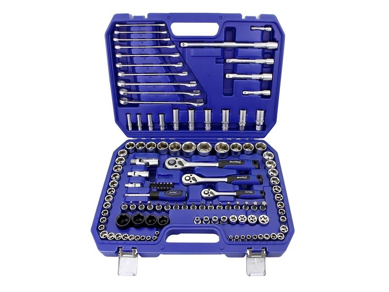 BlueSpot Tools B/S1583 1/2in, 3/8in & 1/4in Metric Socket Set, 120 Piece