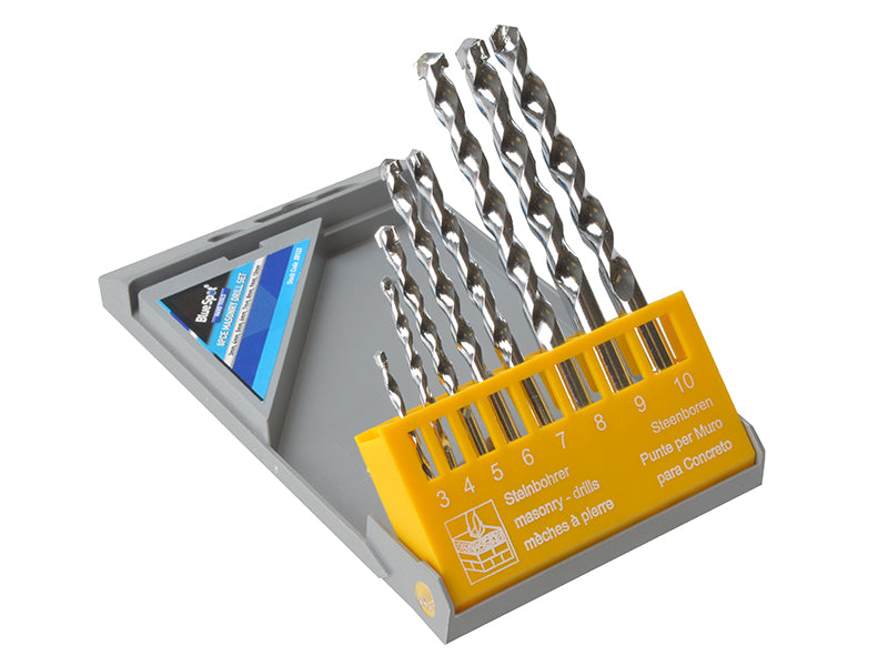 BlueSpot Tools B/S20123 Masonry Drill Set, 8 Piece