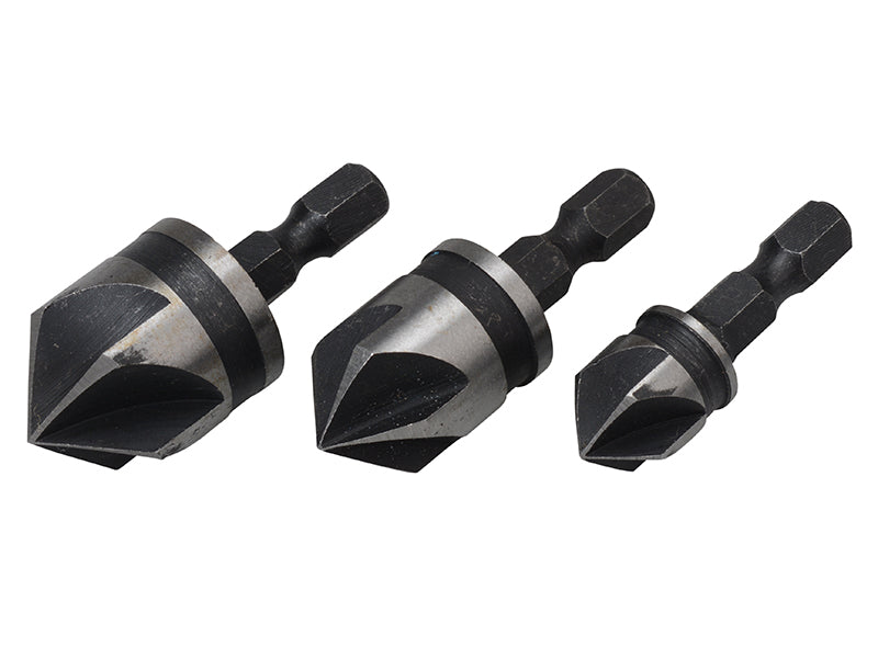 BlueSpot Tools B/S20310 Countersink Bit Set 3 Piece