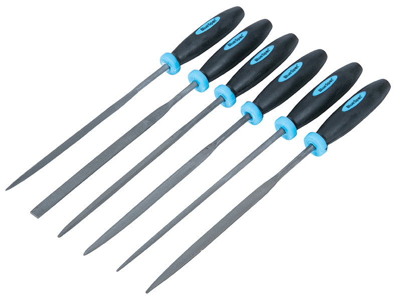 BlueSpot Tools B/S22652 Mini File Set with Pouch 6 Piece