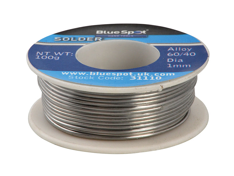 BlueSpot Tools B/S31110 Flux Covered Solder 100g 60/40