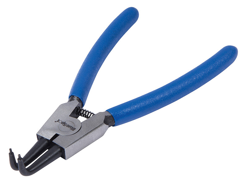 BlueSpot Tools B/S8706 Circlip Pliers External Bent 90⁰ Tip 150mm (6in)