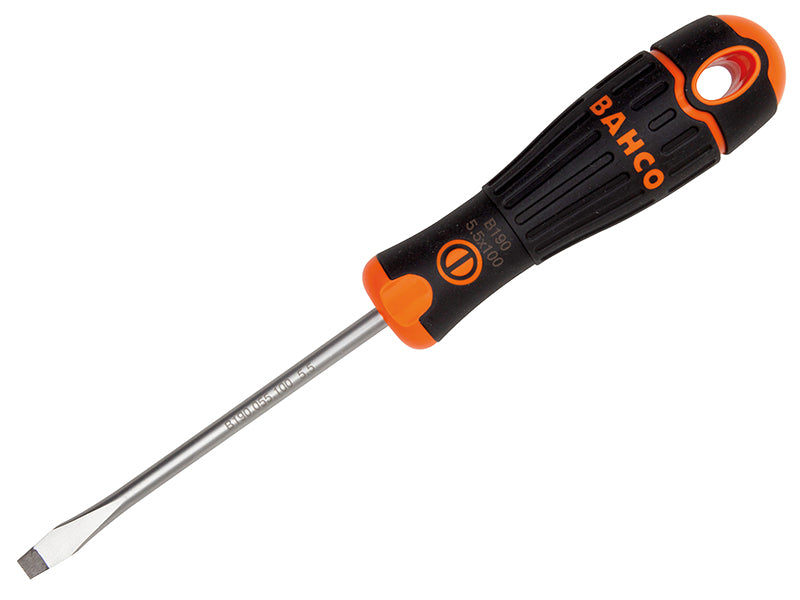 Bahco BAH190040100 BAHCOFIT Screwdriver, Flared Slotted