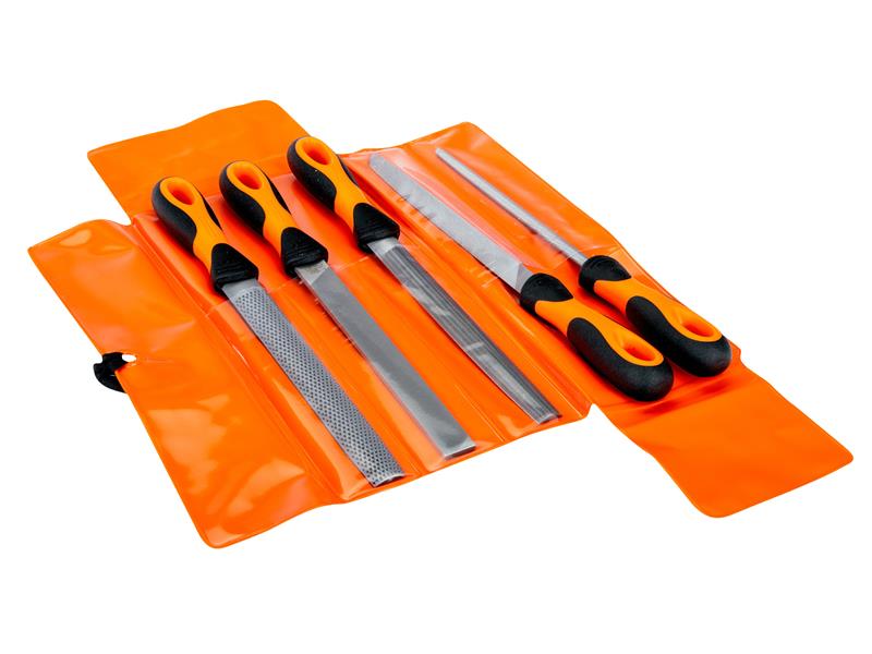 Bahco BAH47708 ERGO™ Engineering File & Rasp Set, 5 Piece