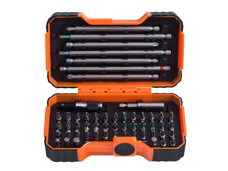 Bahco BAH59S54BC 59/S54BC Colour-Coded Bit Set, 54 Piece