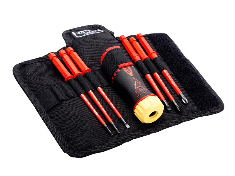 Bahco BAH808061 Insulated Ratcheting Screwdriver Set, 6 Piece