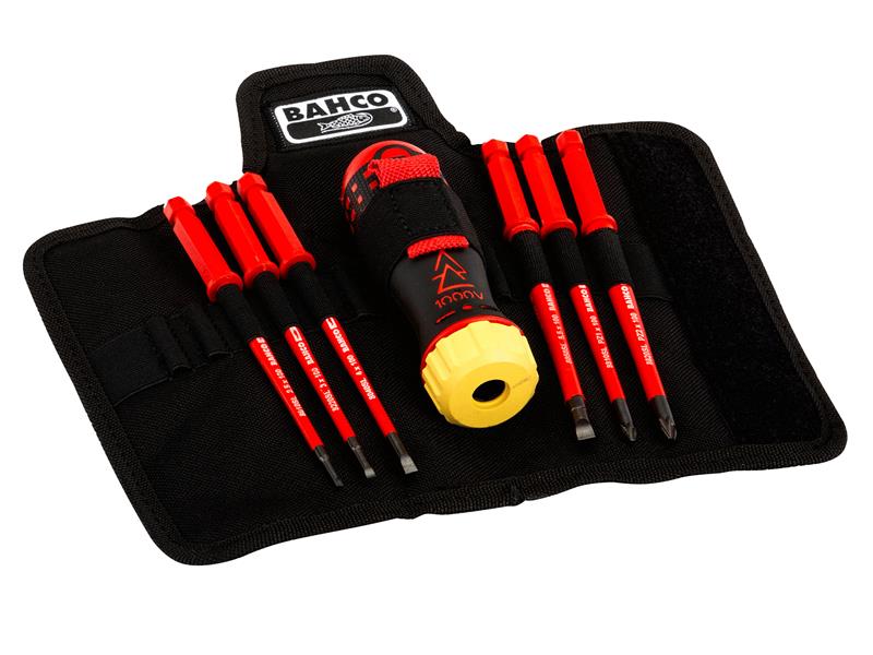 Bahco BAH808062 Insulated Ratcheting Screwdriver Set, 6 Piece