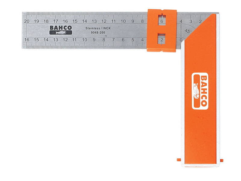 Bahco BAH9048200 9048 Aluminium Block & Steel Try Square