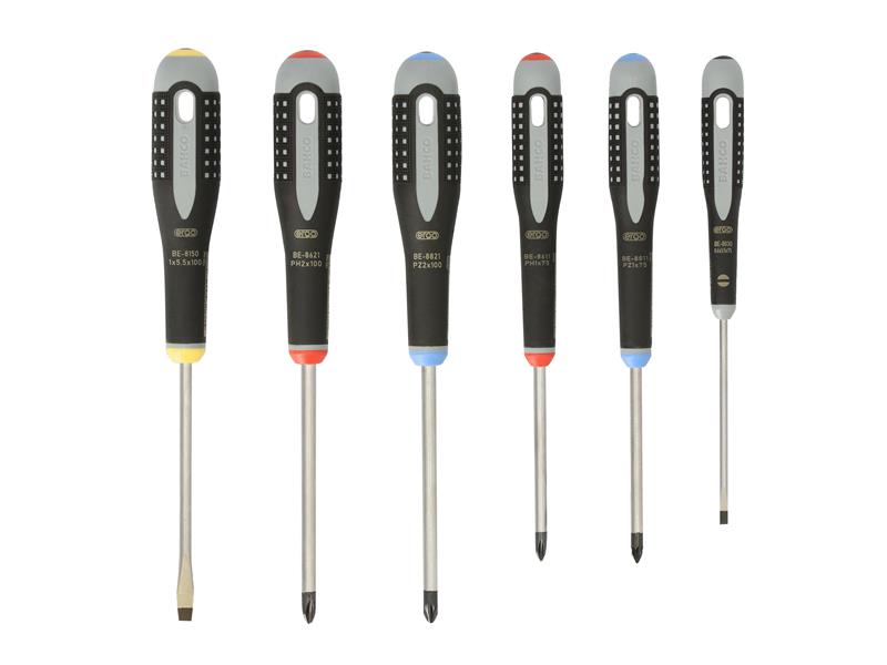 Bahco BAH9886 BE-9886 ERGO™ Screwdriver Set, 6 Piece
