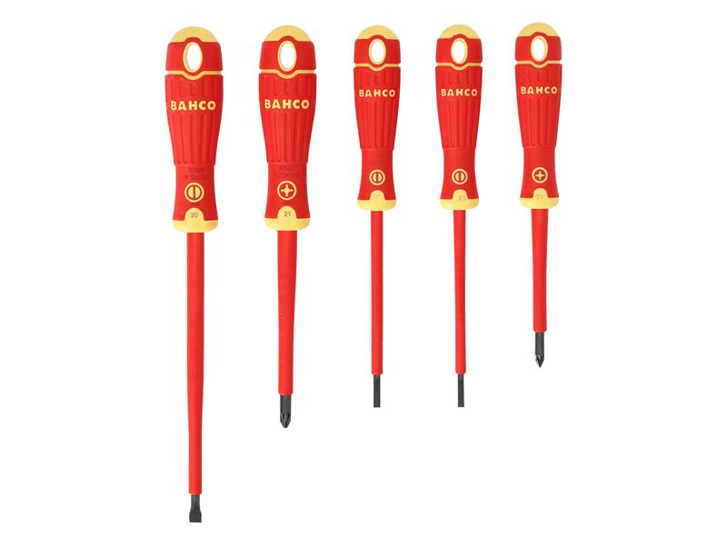 Bahco BAHB220015 B220.015 BAHCOFIT Insulated Screwdriver Set, 5 Piece