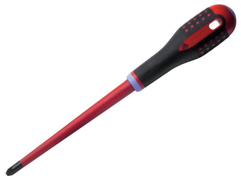 Bahco BAHBE8810SL ERGO™ Slim VDE Insulated Screwdriver, Pozidriv