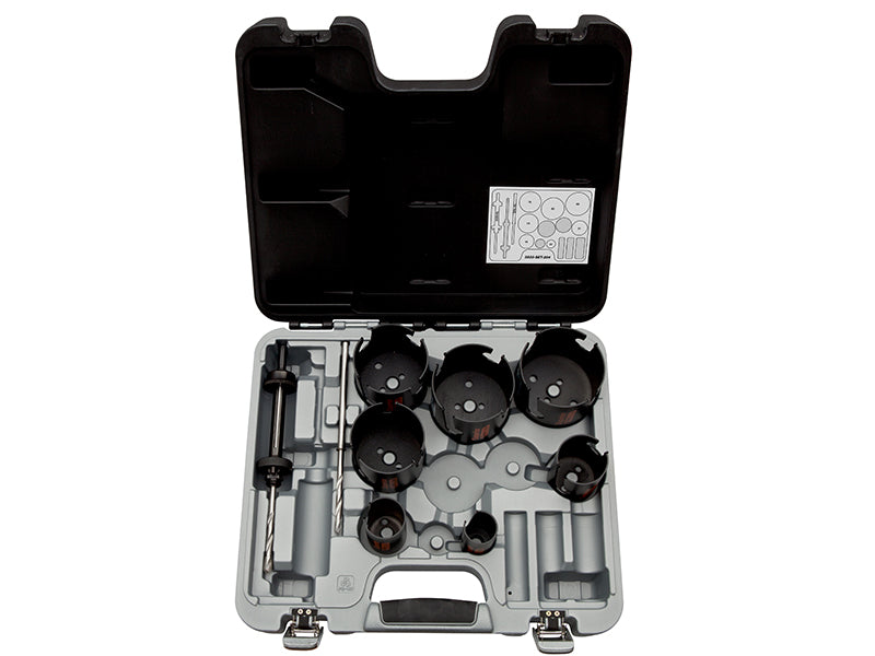 Bahco BAHHSSET3833 Multi-Construction Superior™ Holesaw Set, 9 Piece