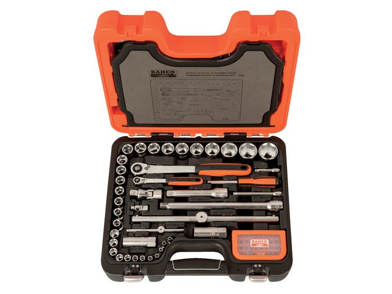 Bahco BAHS95 S95 1/4in & 1/2in Drive Socket & Mech Set, 95 Piece