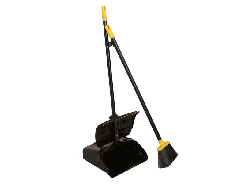 Heavy-duty Long Handled Dustpan and Brush Set