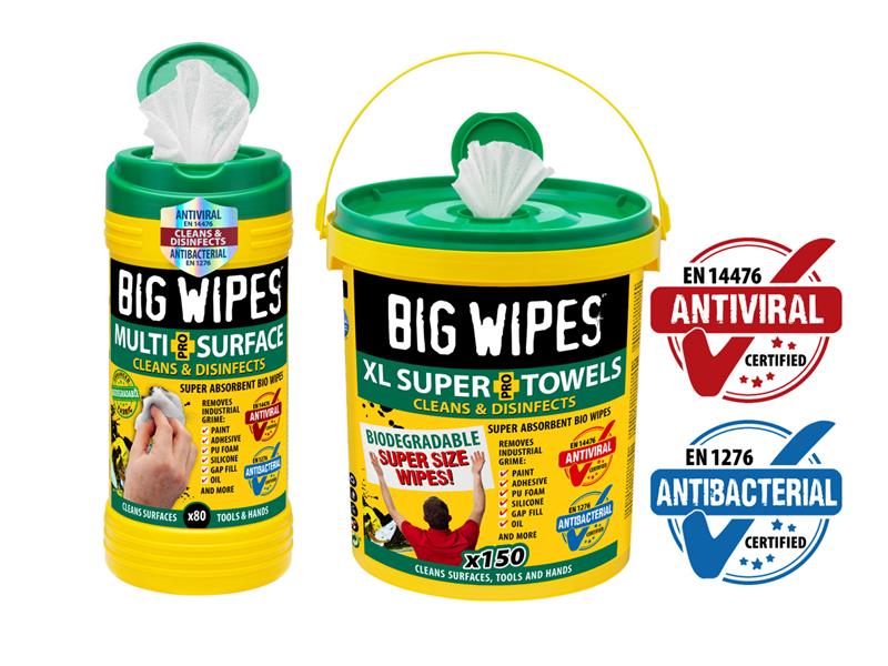 Big Wipes BGW2440 Multi-Surface Bio Pro+ Antiviral Wipes