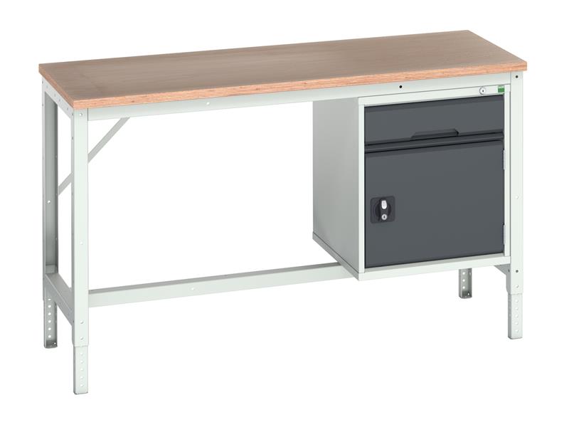 Verso Adjustable Bench, Cupboard + Drawer