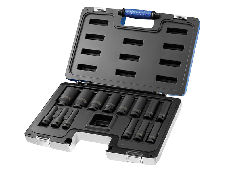 Expert BRIE041602B 1/2in Drive Deep Impact Socket Set, 14 Piece