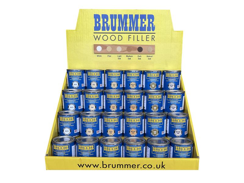 Brummer® BRUBM500 Wood Filler Counter Display Unit X 24Pc