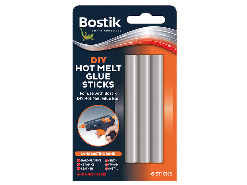 Bostik BSTSGSAP DIY Hot Melt Glue Sticks (Pack 6)