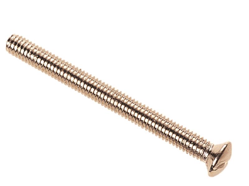 Switch/Socket Plate Screws, Nickle Plated