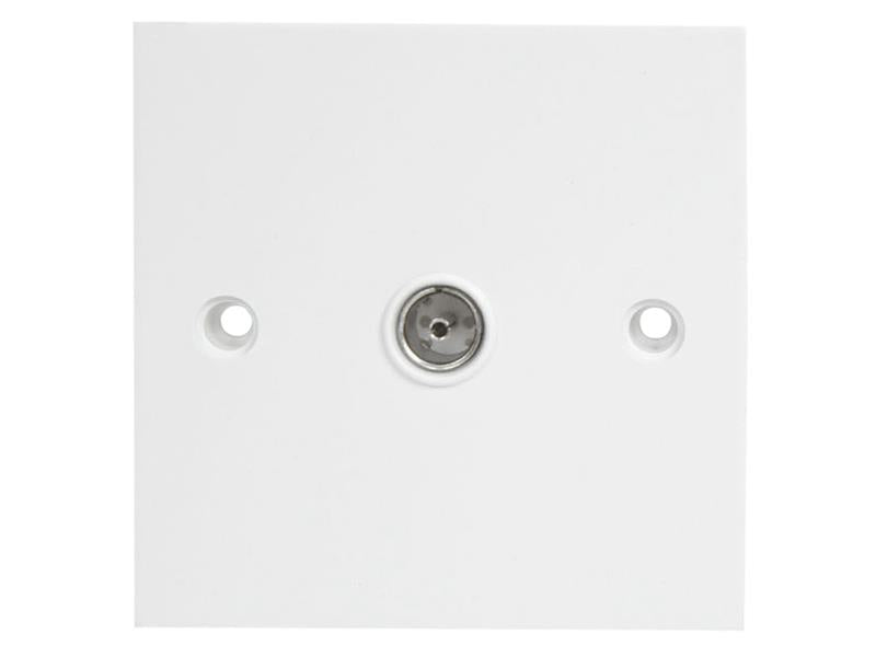 Dencon DCN7119NB Single Flush Coax TV Socket White