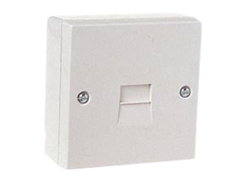 Dencon DCN7201 Telephone Socket 1 Way White