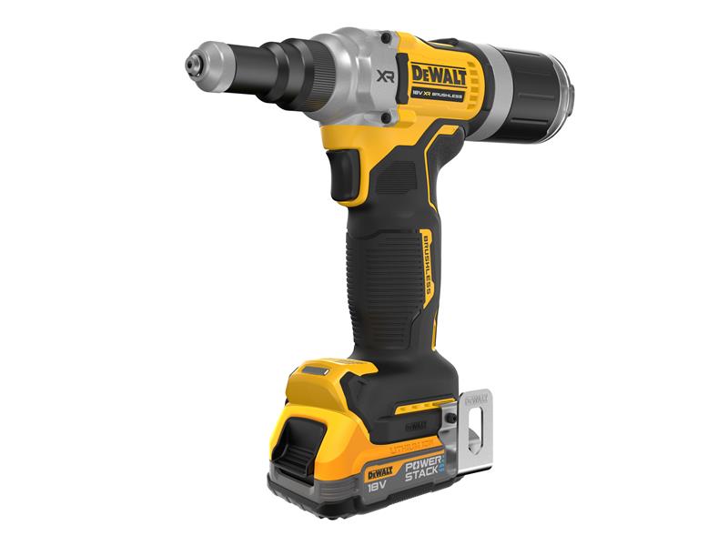 DEWALT DEWDCF414E2T DCF414E2T XR 1/4in Brushless Riveter 2 x 1.7Ah POWERSTACK™ Li-ion