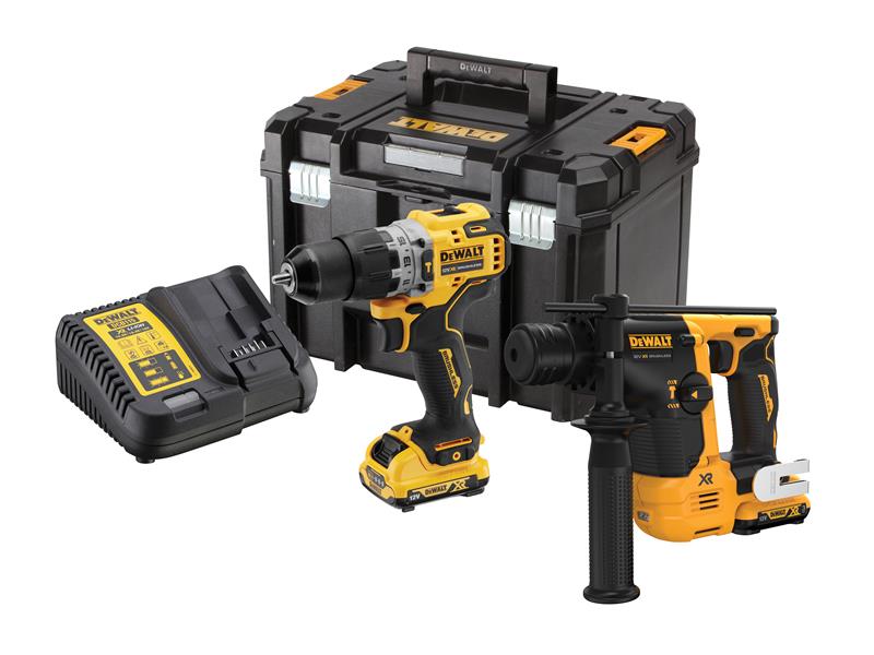 DEWALT DEWDCK2102L2 DCK2102L2T XR Brushless Twin Pack 12V 2 x 3.0Ah Li-ion