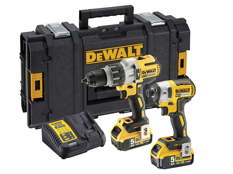 DEWALT DEWDCK276P2 DCK276P2 Brushless Twin Pack 18V 2 x 5.0Ah Li-ion