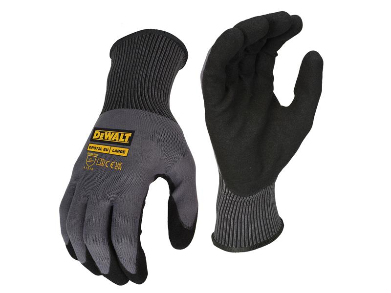 DEWALT DEWDPG72L Coated Grip Gloves - L (Size 9)