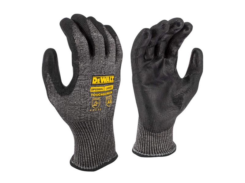 DEWALT DEWDPG860L Cut D Touchscreen Gloves - L (Size 9)