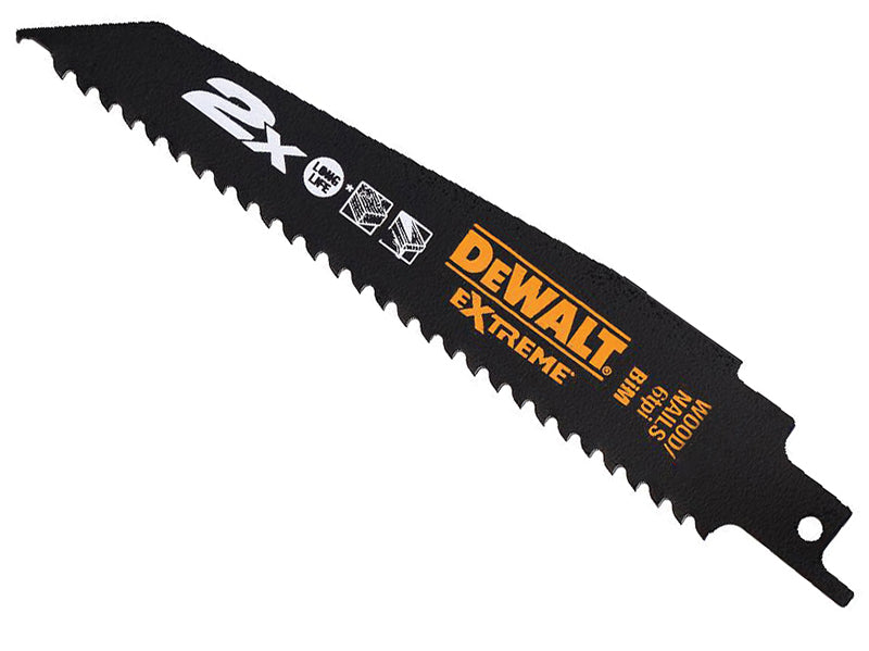 DEWALT DEWDT2300LQZ 2X Life Reciprocating Blade, Wood & Nail