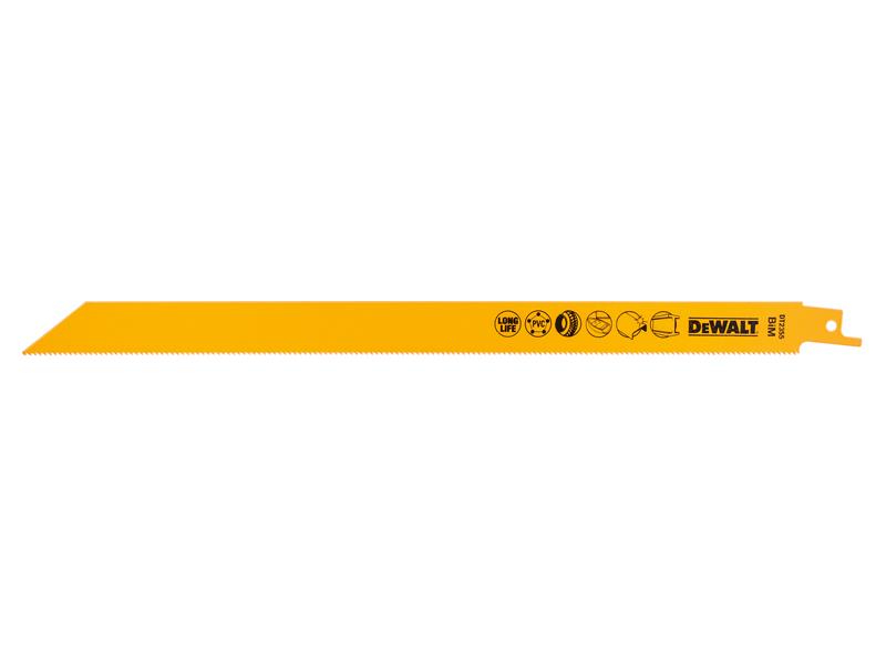 DEWALT DEWDT2355QZ Bi-Metal Reciprocating Blade for Universal Use 305mm (Pack 5)