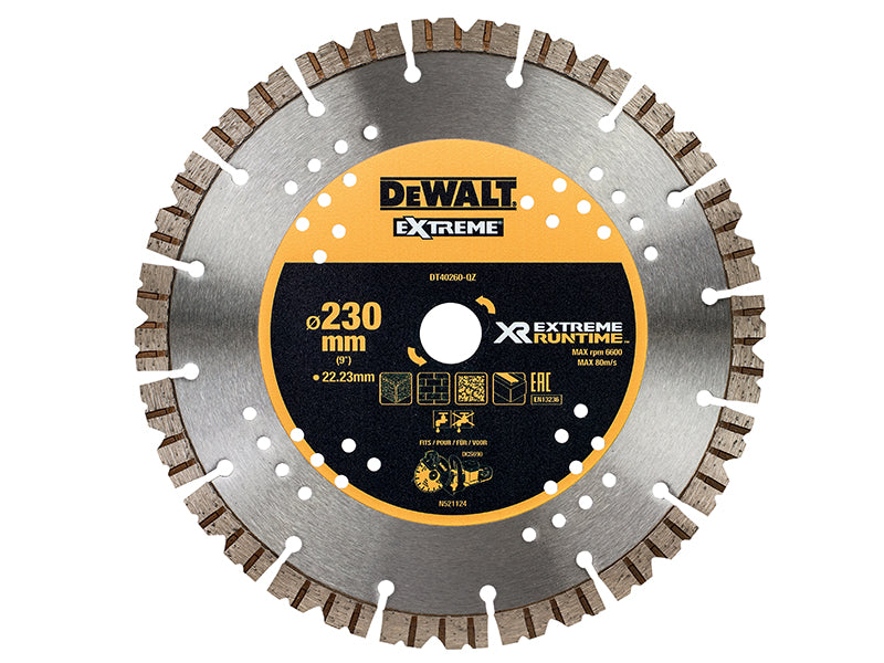 DEWALT DEWDT40260QZ Extreme Diamond Cutting Blade
