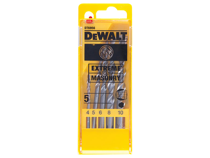 DEWALT DEWDT6956QZ Extreme Masonry Drill Bit Set, 5 Piece