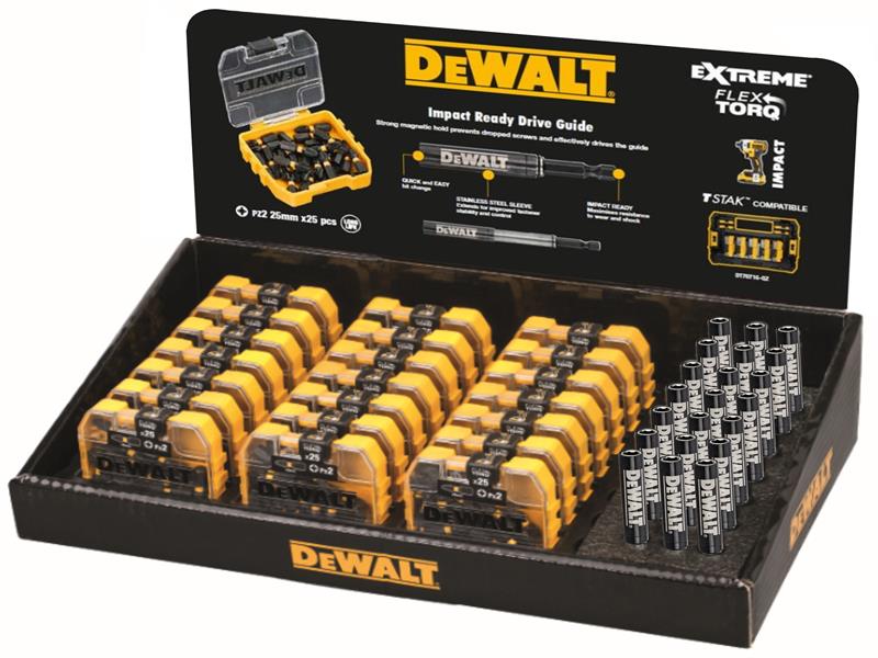 DEWALT DEWDT70588QZ DT70588T PZ2 25mm Impact Bit Display 21 x Packs of 25