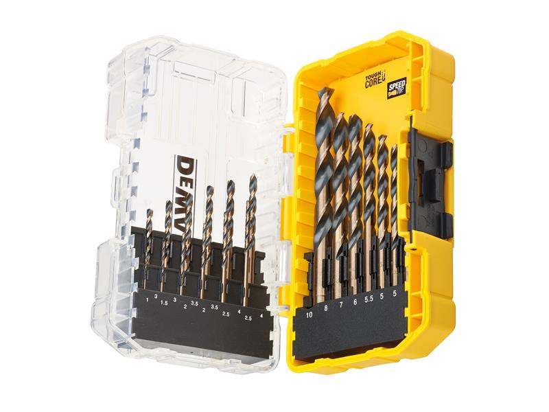 DEWALT DEWDT70728QZ DT70728 BLACK&GOLD HSS Drill Set, 19 Piece