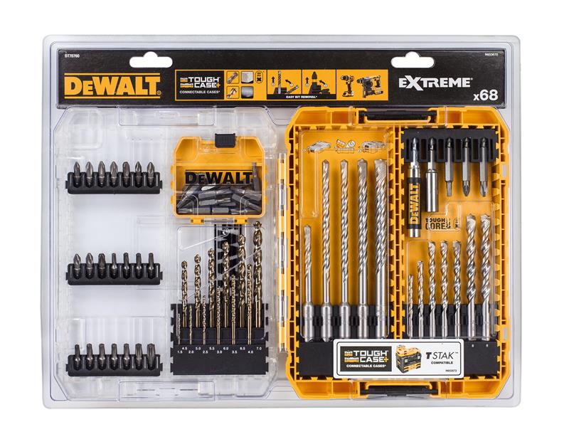 DEWALT DEWDT70760QZ DT70760 Mixed Drill & Bit Set, 68 Piece