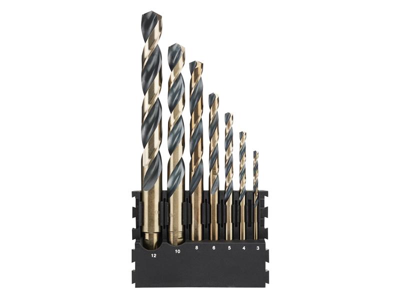 DEWALT DEWDT70829QZ DT20620 BLACK&GOLD HSS Drill Set, 7 Piece