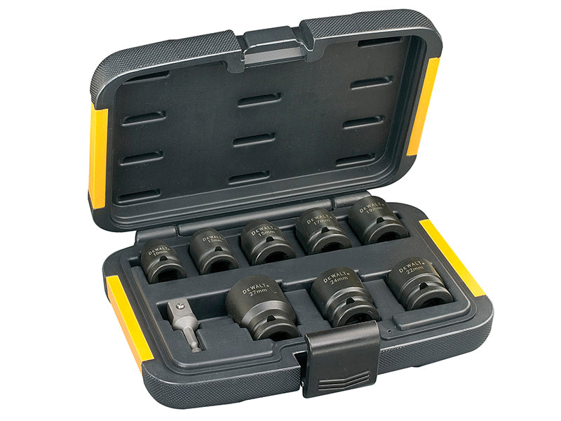 DEWALT DEWDT7507QZ DT7507 Impact Socket Set, 9 Piece